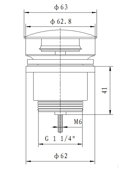 Sturotec Ablaufgarnitur Push-Open 1 1/4" Bild 2