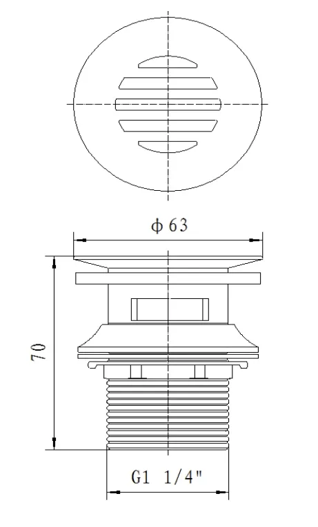 Sturotec Siebventil 1 1/4" mit Überlauf und Profildichtung Bild 2