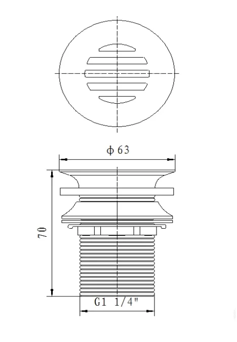 Sturotec Siebventil 1 1/4" ohne Überlauf mit Profildichtung Bild 2