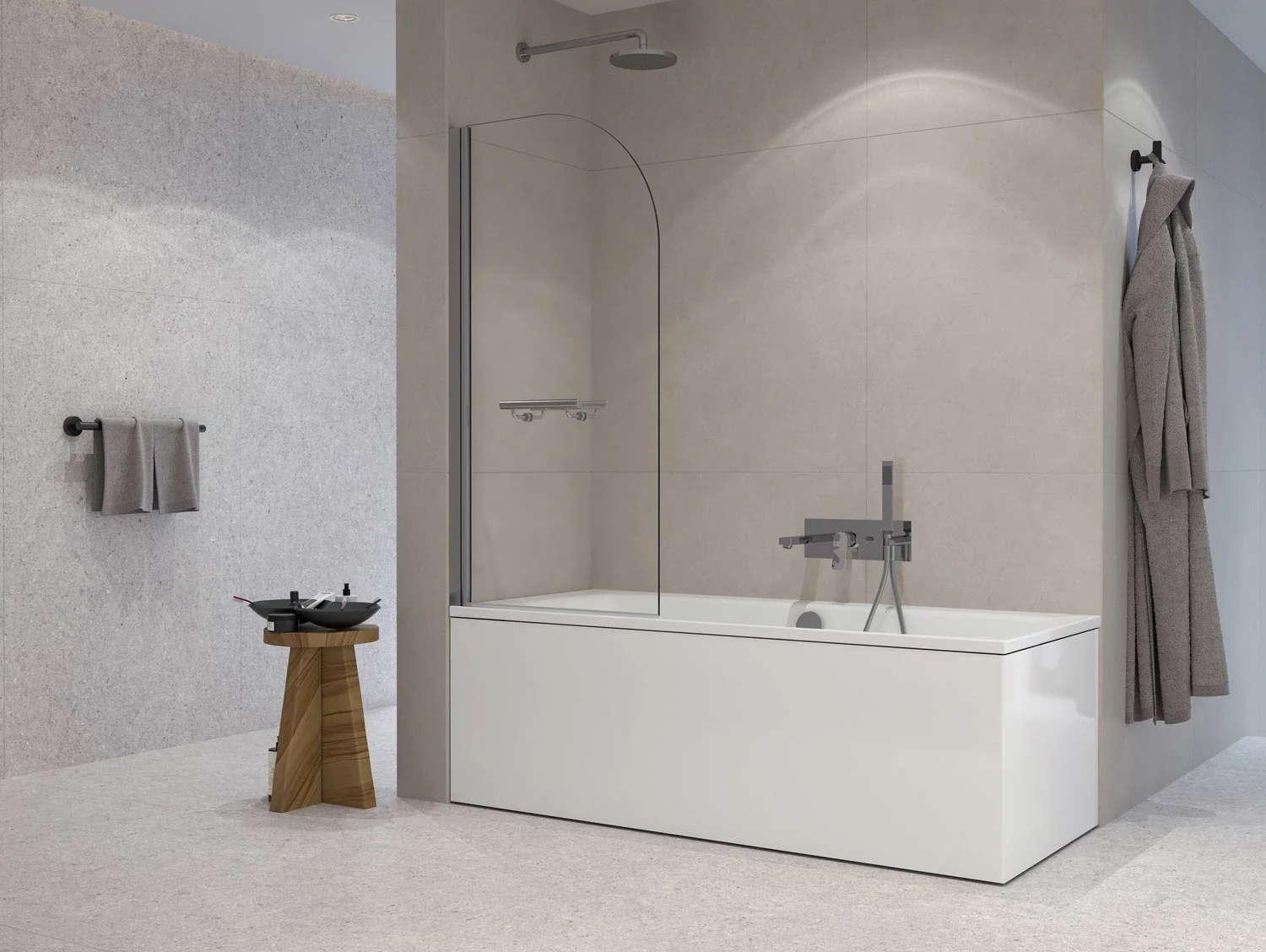 Sturotec 3030 Badewannenaufsatz 80 x 140 cm mit Nano-Beschichtung Bild 3