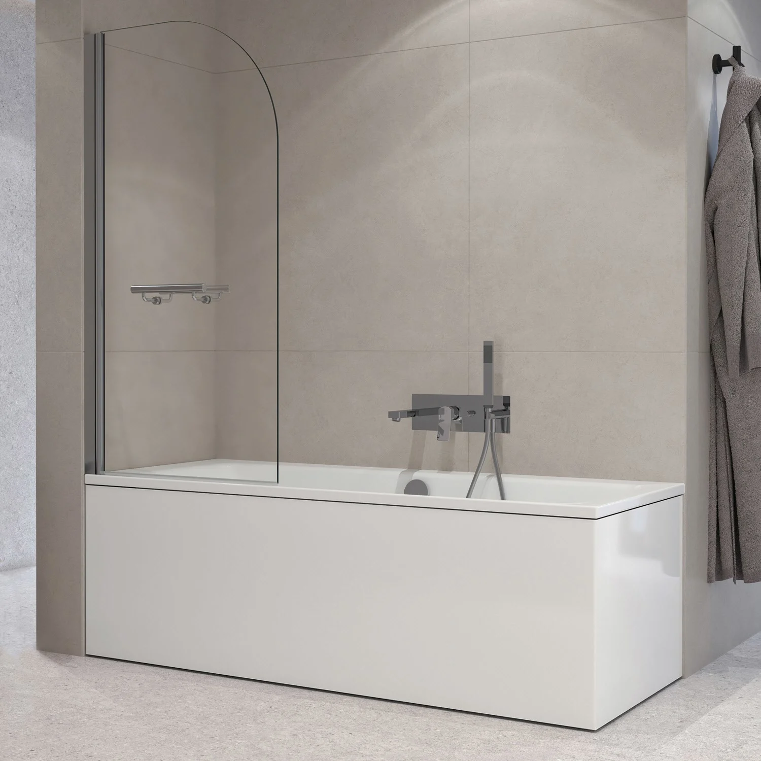 Sturotec 3030 Badewannenaufsatz 80 x 140 cm mit Nano-Beschichtung