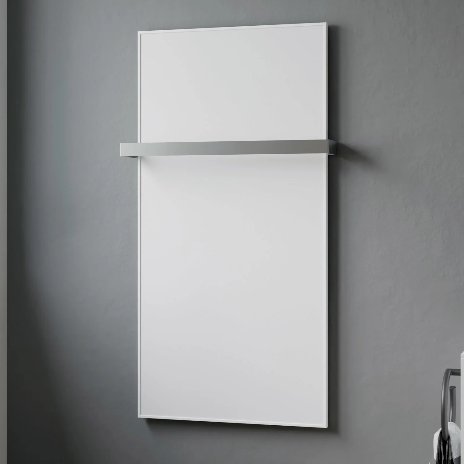 Sturotec Bath 7 E Infrarot-Badheizkörper 60 x 60 cm mit Handtuchhalter