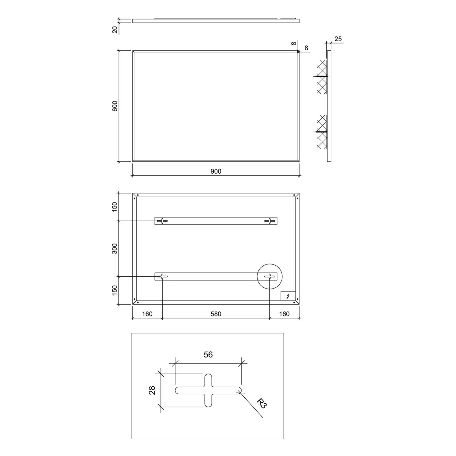 Sturotec Bath 7 E Infrarot-Badheizkörper 60 x 90 cm mit Handtuchhalter Bild 4