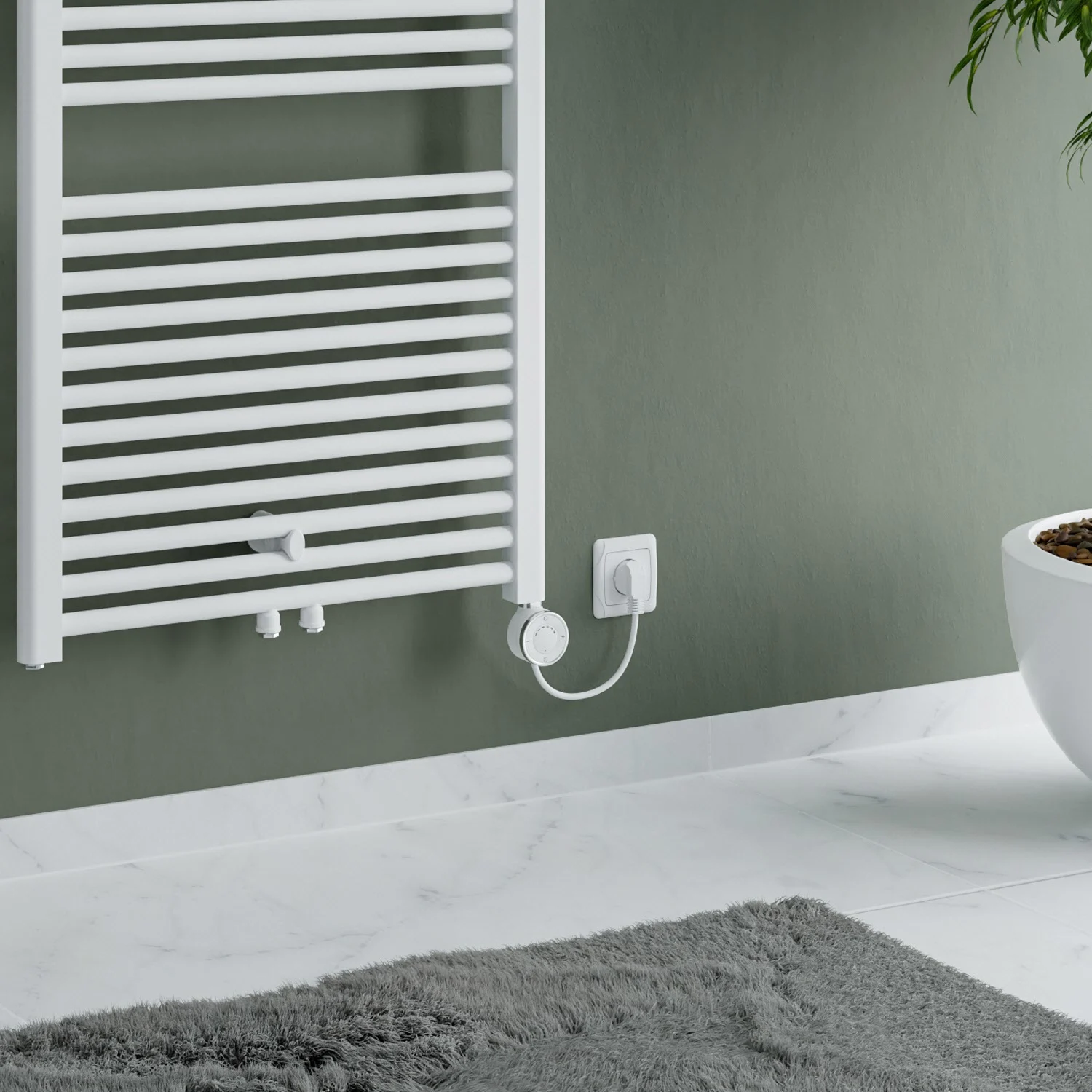 Sturotec Bath X E Badheizkörper 60 x 145,4 cm, rein elektrisch, mit integr. Raumthermostat Bild 3