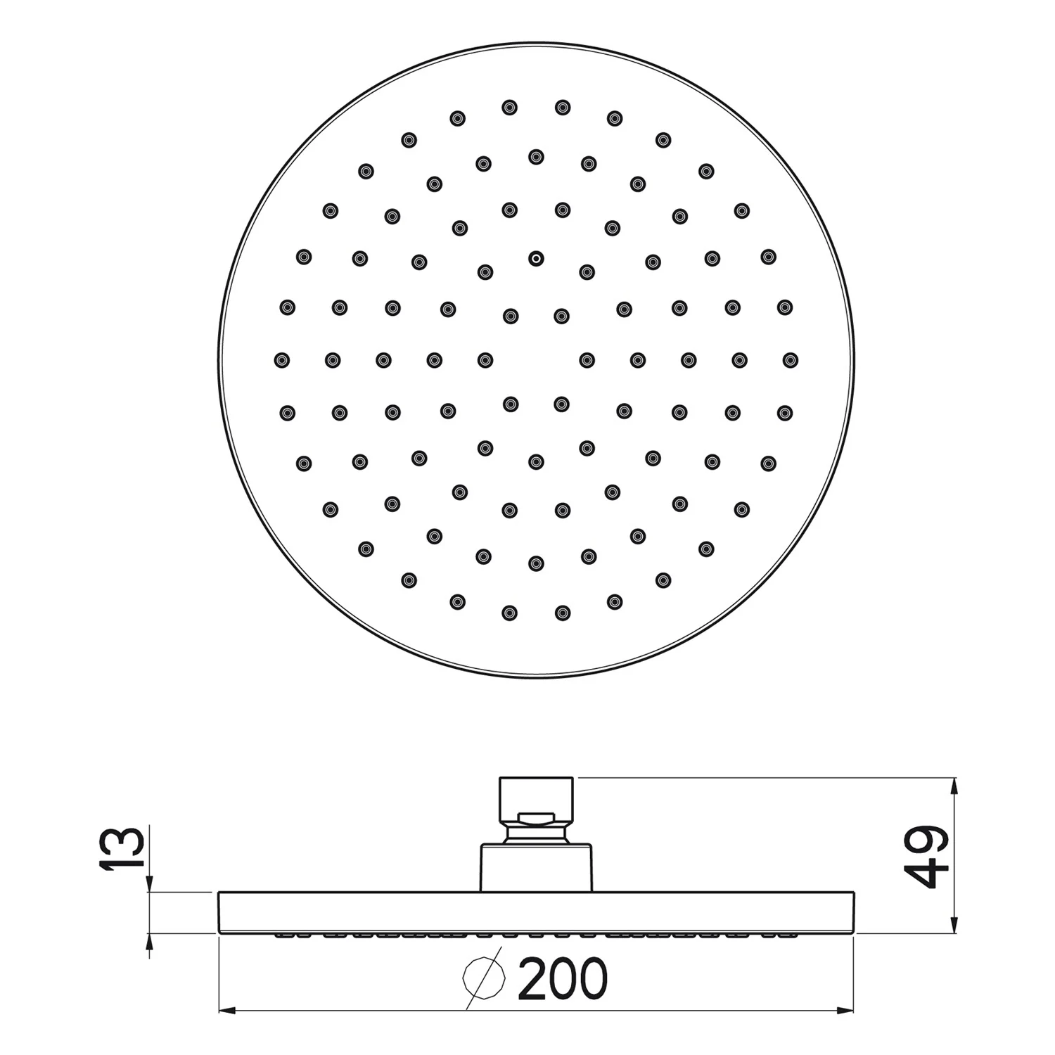 Sturotec Eco-Line 6 l/min Kopfbrause rund 20 cm Bild 2