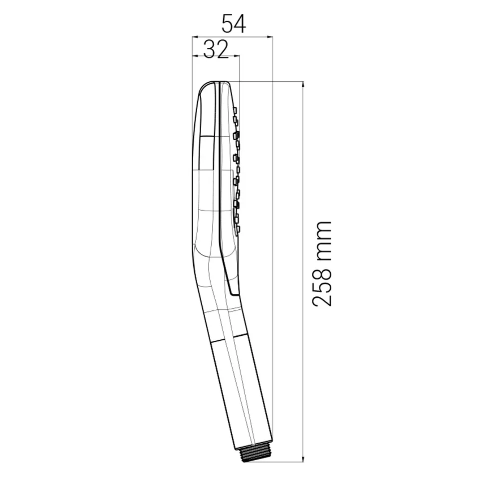 Sturotec Eco-Line 6 l/min Handbrause eckig mit 3 Strahlarten Bild 5