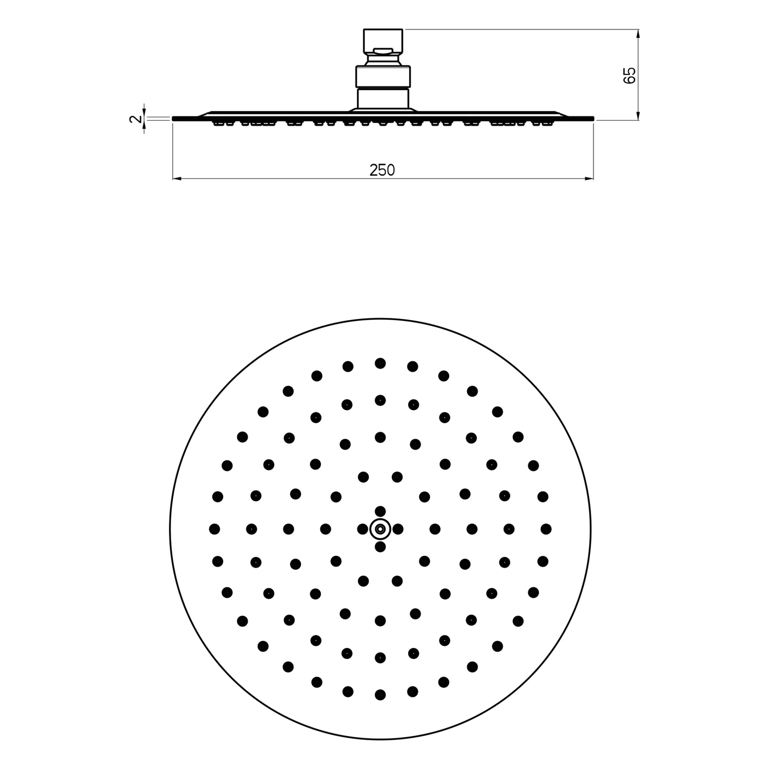 Sturotec Eco-Line 6 l/min Kopfbrause rund 25 cm Bild 4