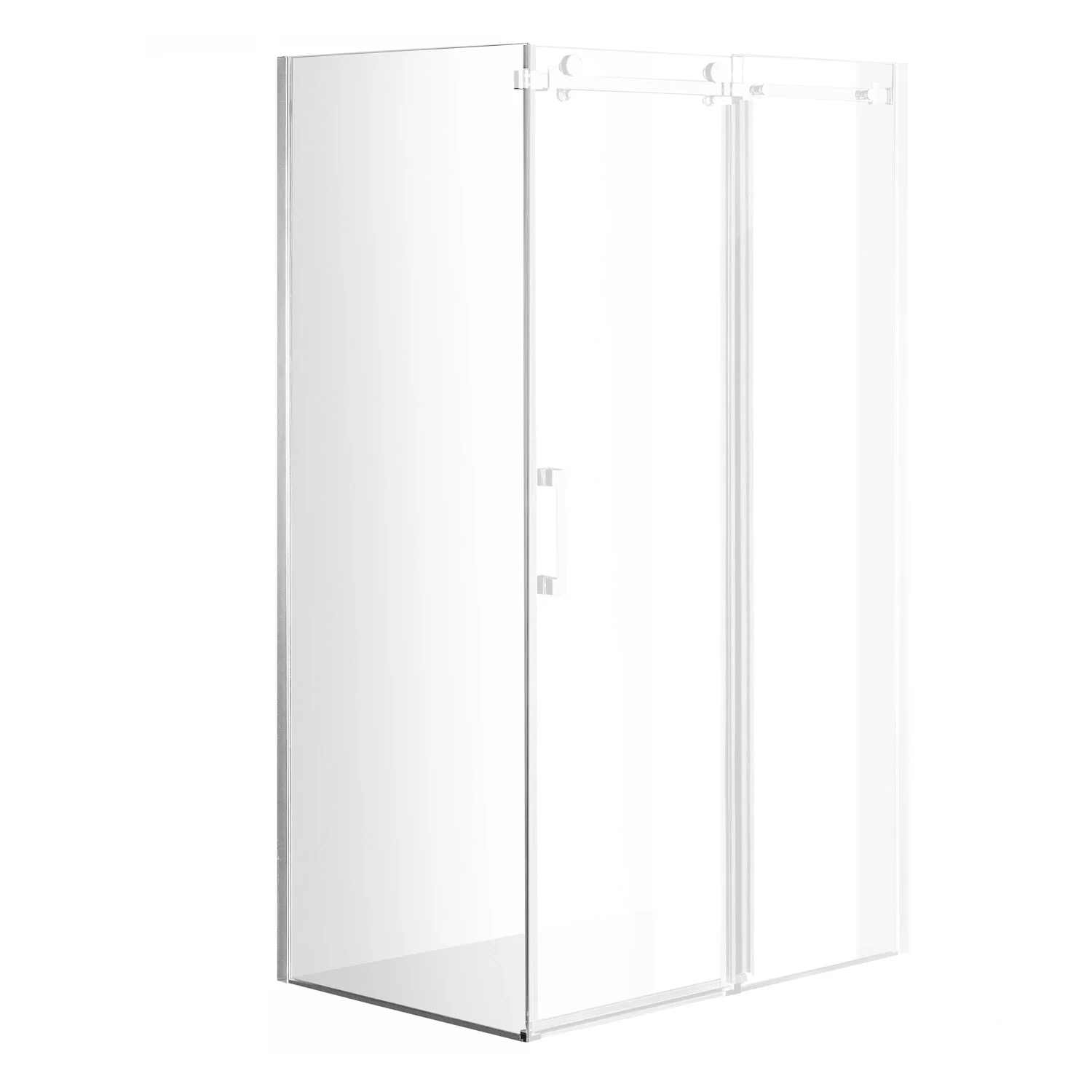 Sturotec 3070 Seitenwand 80 x 200 cm mit Nano-Beschichtung zur Kombination mit einer Schiebetüre Bild 2