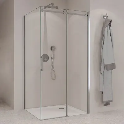 Sturotec 3070 Seitenwand 90 x 200 cm mit Nano-Beschichtung zur Kombination mit einer Schiebetüre