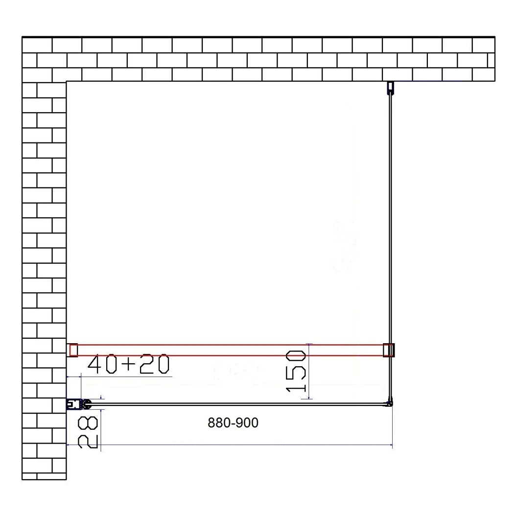Sturotec 5070 Drehtür 90 x 195 cm zur Kombination mit Seitenwand, mit Nano-Beschichtung Bild 4