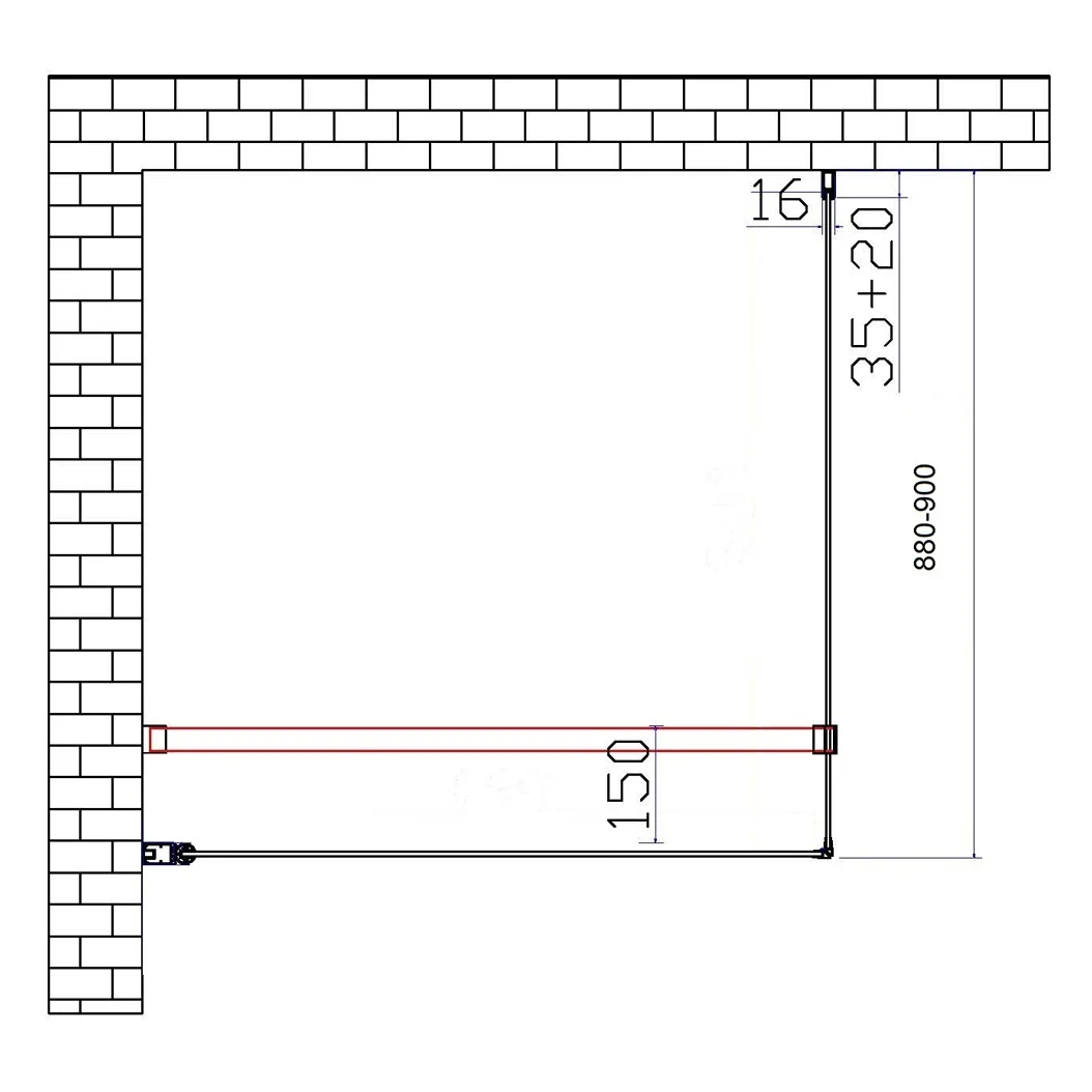 Sturotec 5070 Seitenwand 90 x 195 cm mit Nano-Beschichtung Bild 4