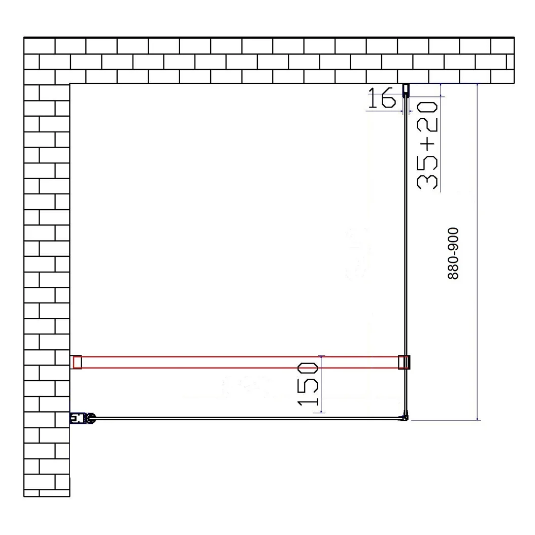 Sturotec 5070 Walk-In Seitenwand 90 x 200 cm mit Nano-Beschichtung Bild 4