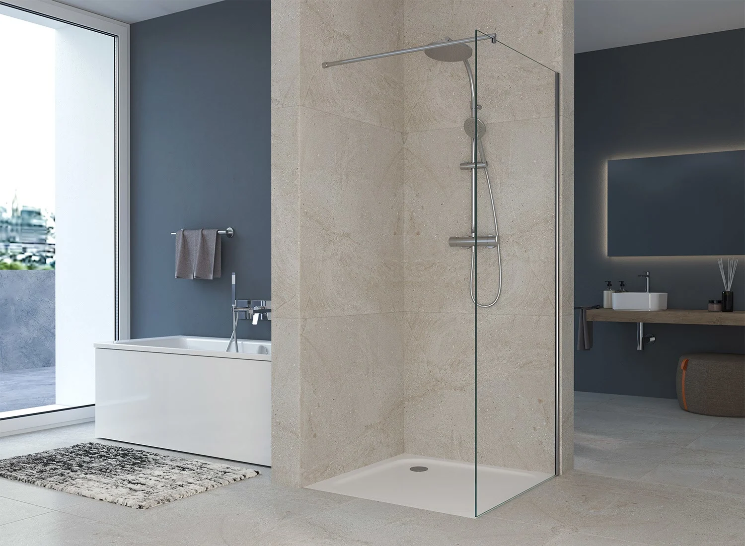 Sturotec 5070 Walk-In Seitenwand 90 x 200 cm mit Nano-Beschichtung Bild 3
