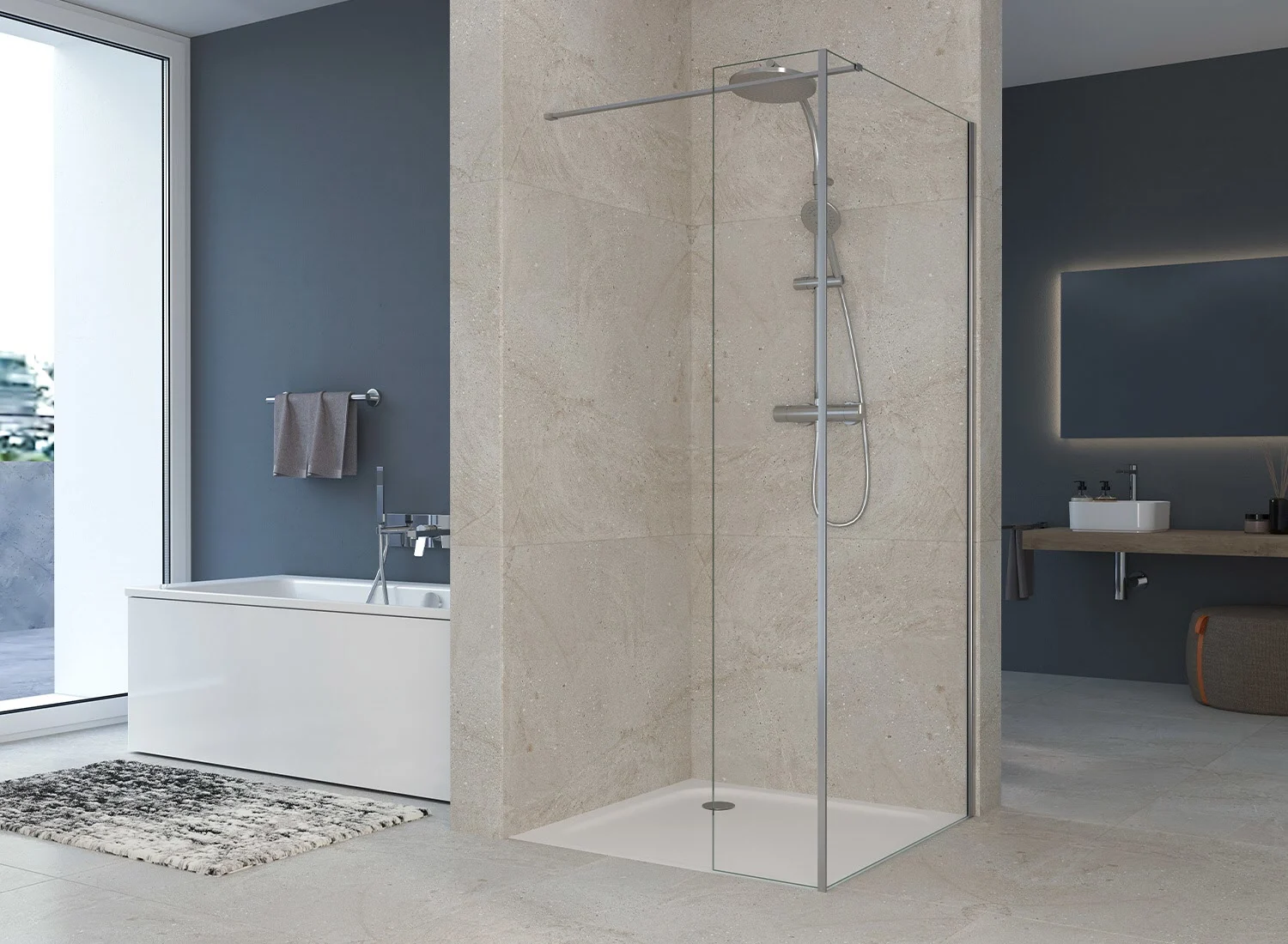 Sturotec 5090 Festwand 30 x 200 cm mit Nano-Beschichtung Bild 4
