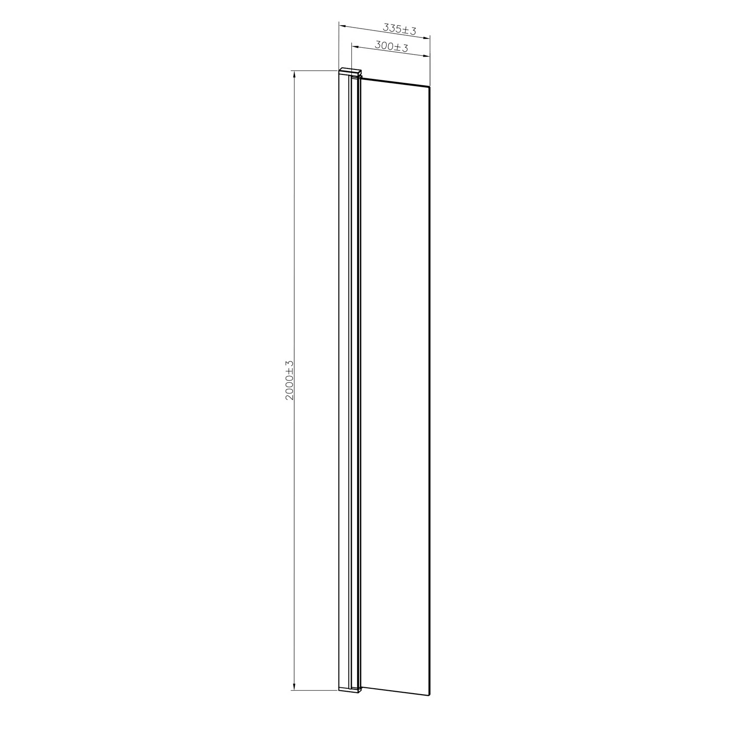 Sturotec 5090 Flexwand mit Drehprofil 30 x 200 cm mit Nano-Beschichtung Bild 4