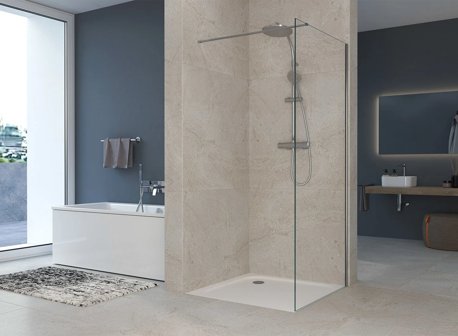 Sturotec 5090 Seitenwand 100 x 200 cm mit Nano-Beschichtung Bild 3