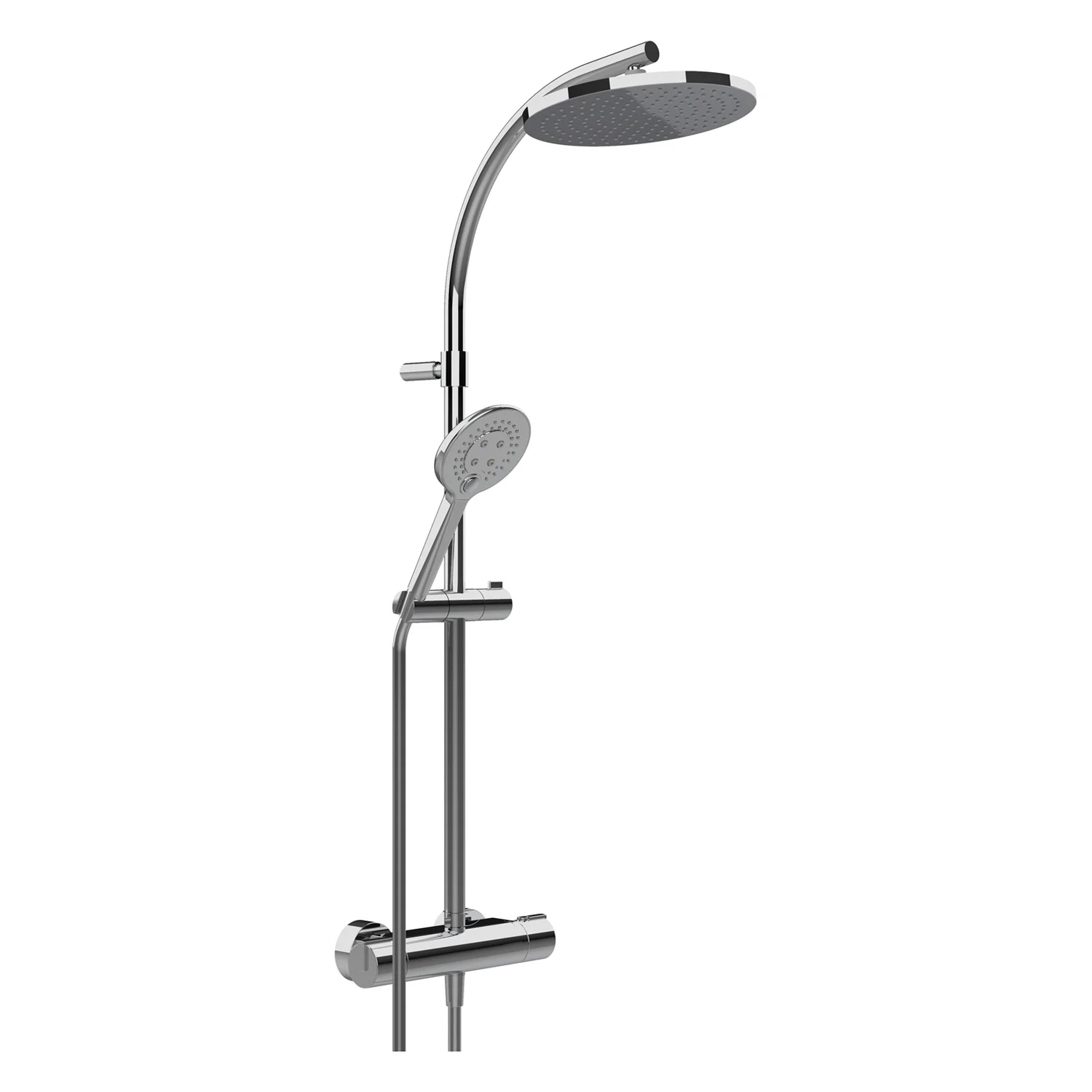 Sturotec Eco-Line 6 l/min Duschsystem rund mit Thermostatarmatur und Kopfbrause 25 cm Bild 2