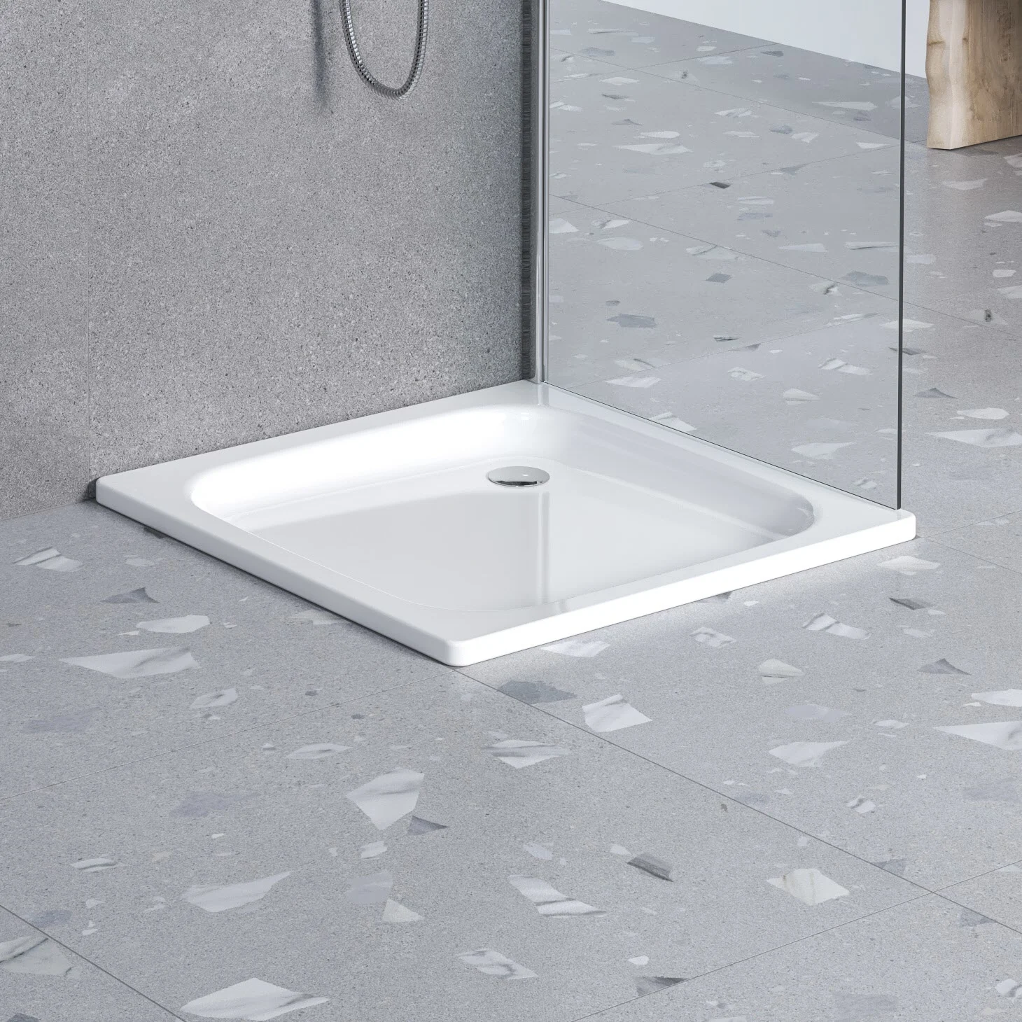 Sturotec Sturo flat Duschwanne 80 x 80 x 6,5 cm Bild 2