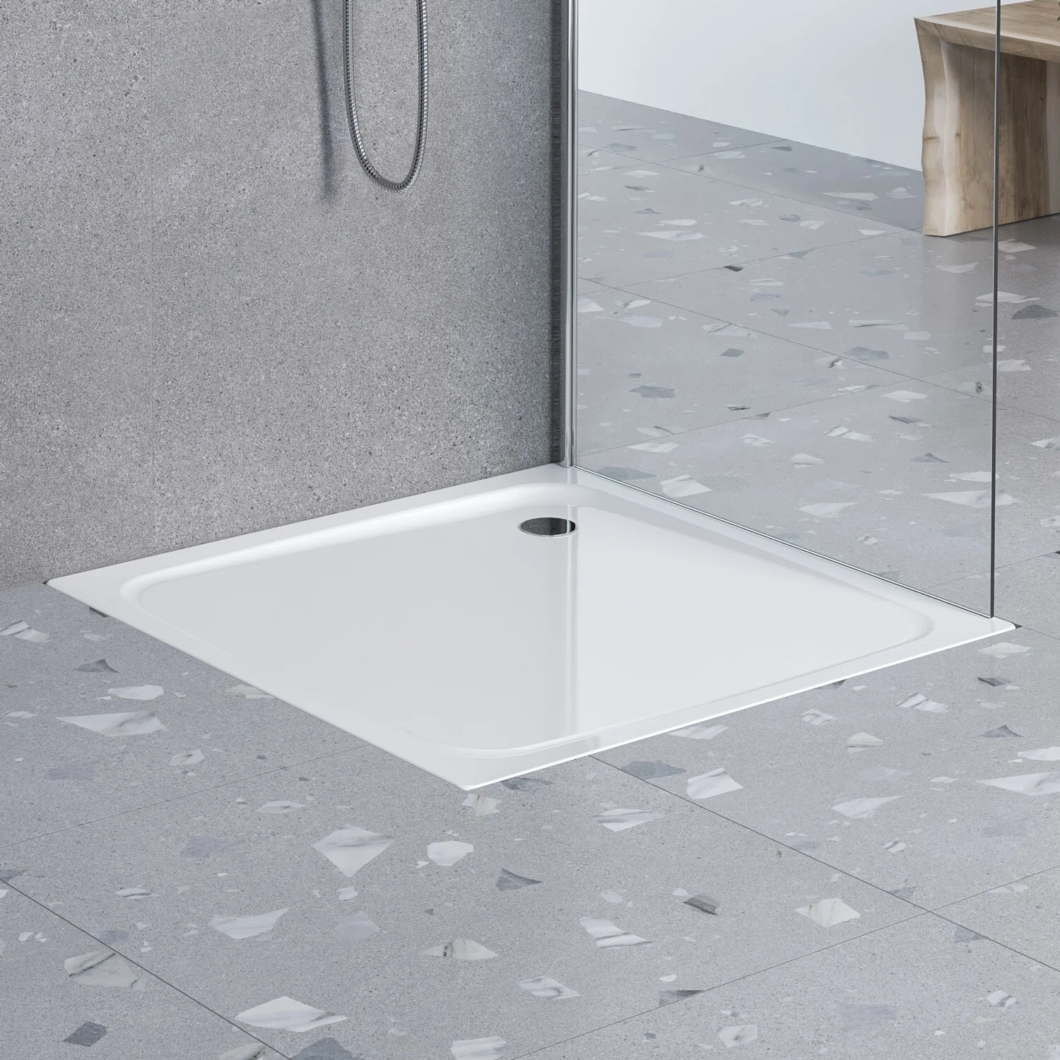 Sturotec Sturo superflat Duschwanne 100 x 100 x 2,5 cm