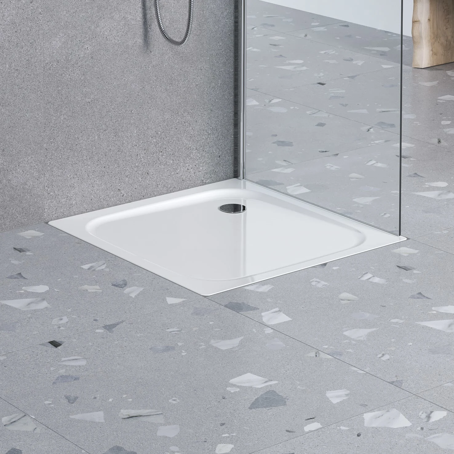 Sturotec Sturo superflat Duschwanne 80 x 80 x 2,5 cm