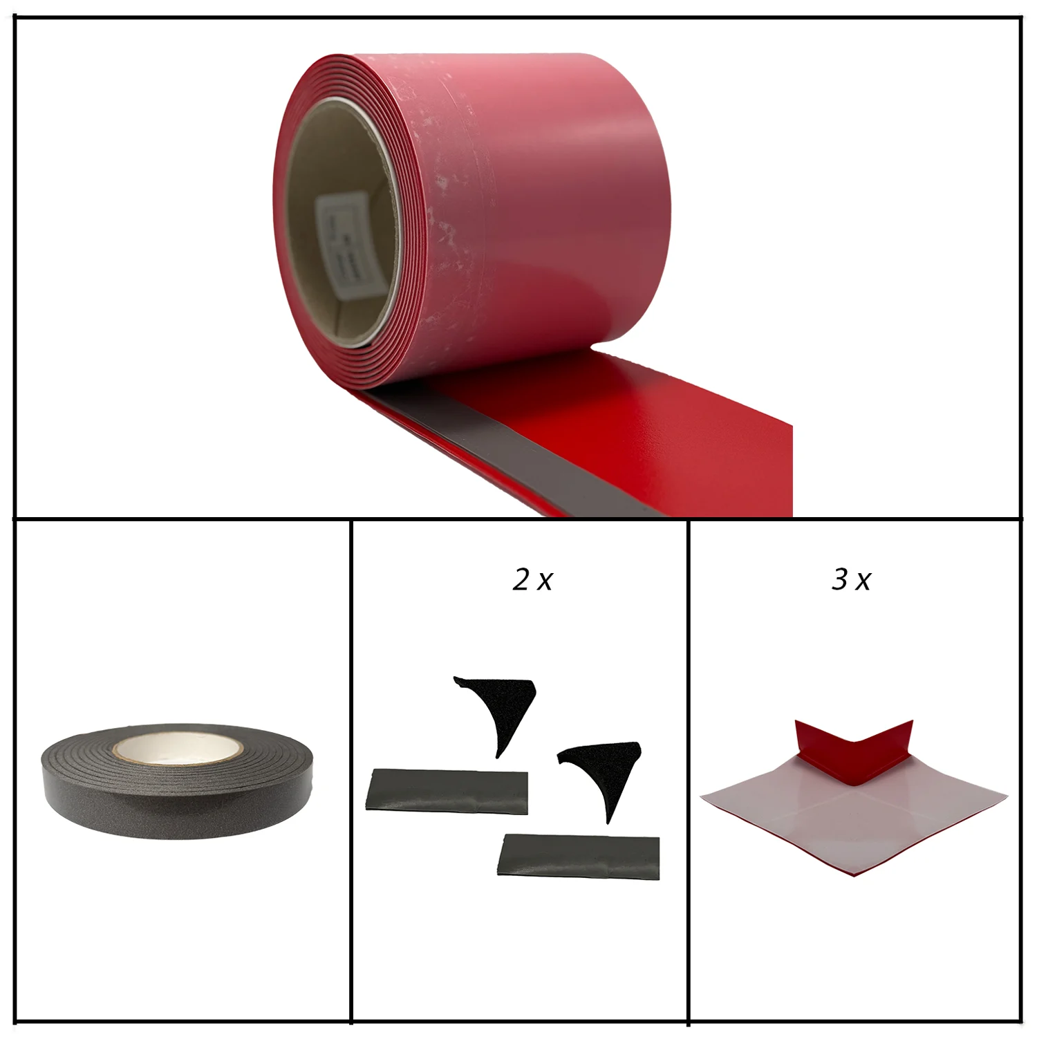 Sturotec selbstklebendes Wannenrand Dichtset 5,0 m für bodenebenen Einbau der Dusch -/ Badewanne,