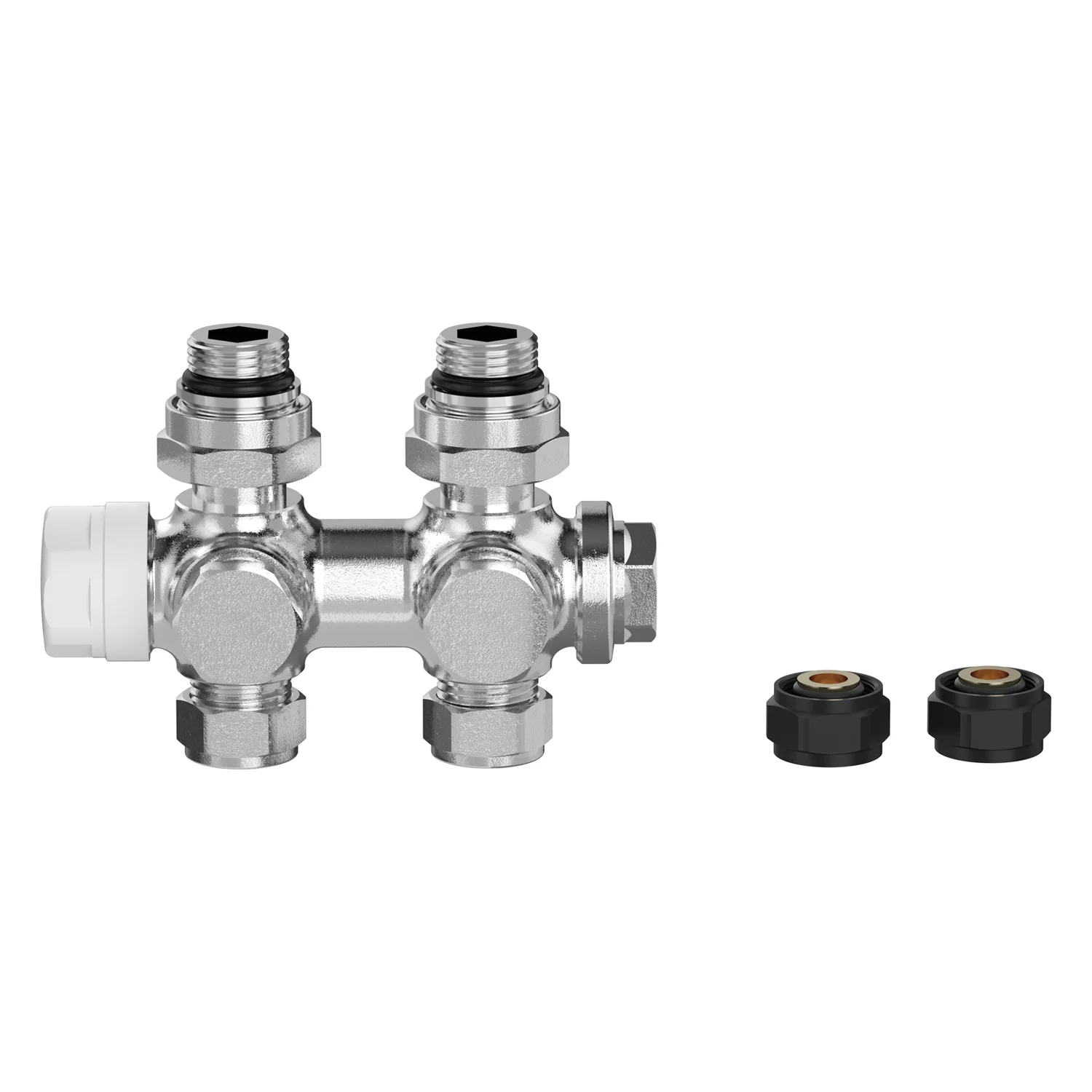 Sturotec Anschlussset Multiblock für Mittelanschluss 5 cm inkl. Thermostatkopf Bild 7