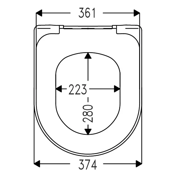 Sturotec 2010 WC-Sitz mit Absenkautomatik, für Duravit Stark 3, Darling New, ME by Starck Bild 5