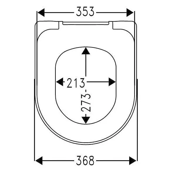 Sturotec 2040 WC-Sitz mit Absenkautomatik, für Villeroy & Boch O.novo, LAUFEN Pro Bild 5