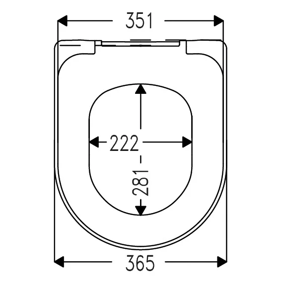 Sturotec 2090 WC-Sitz mit Absenkautomatik, für Roca the Gap Round Bild 5