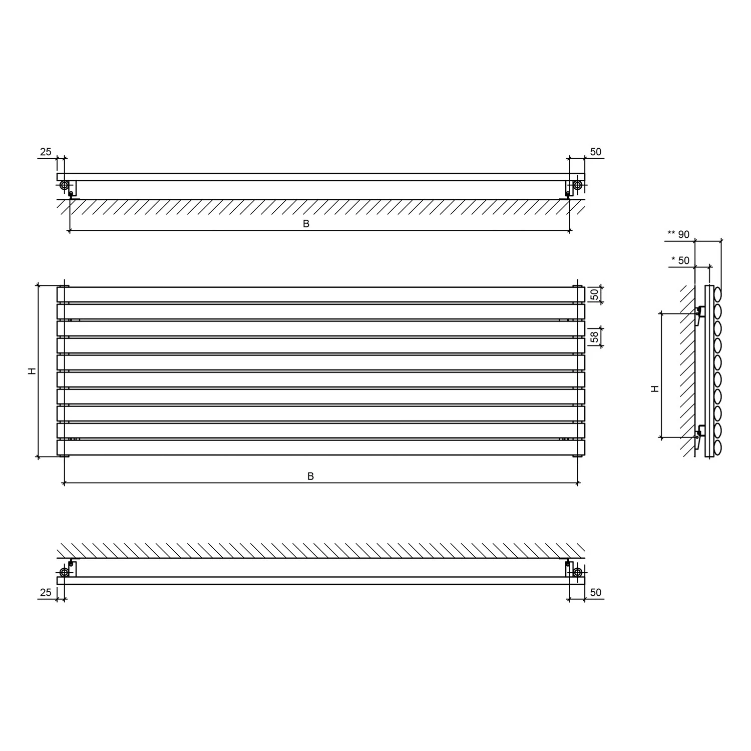 Sturotec Room 2 Heizkörper 100 x 58,4 cm Bild 4