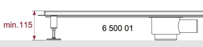 TECE TECEdrainline Ablauf Norm, DN 50 Auslauf seitlich Bild 3