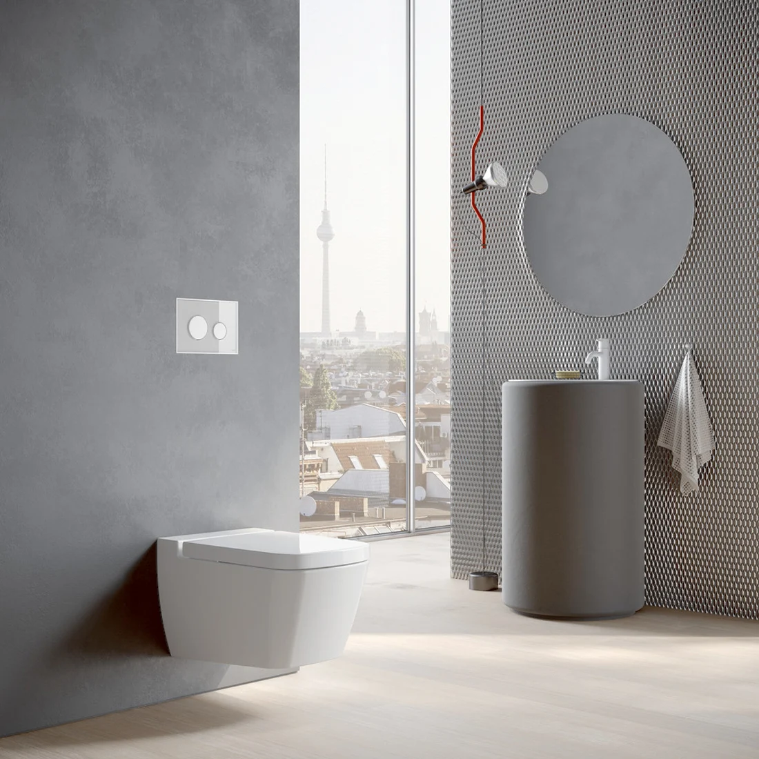 TECE TECEloop WC-Betätigungsplatte für Zweimengentechnik Bild 2