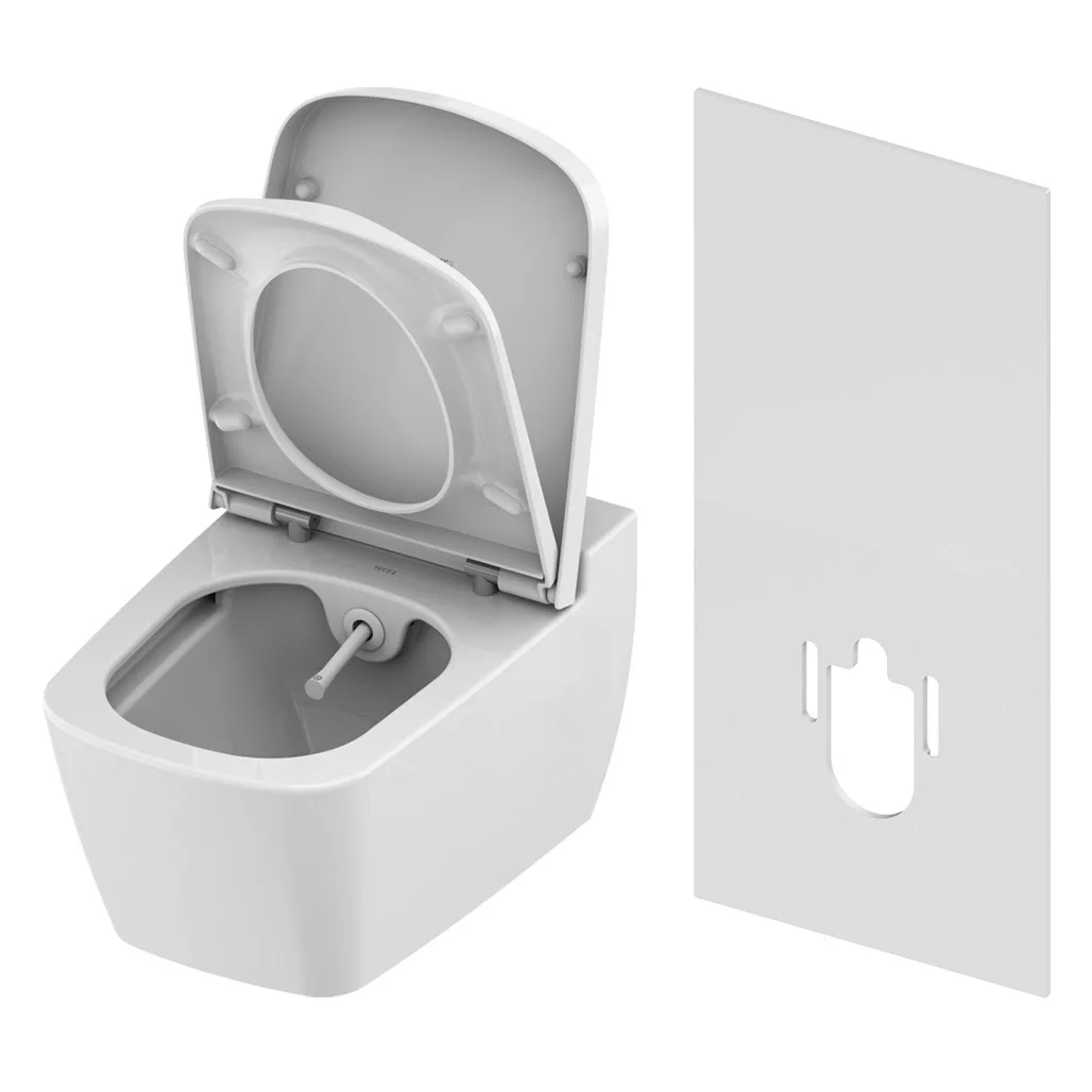 TECE TECEone Dusch WC Kaltwasser incl. Deckel und Nachrüstplatte