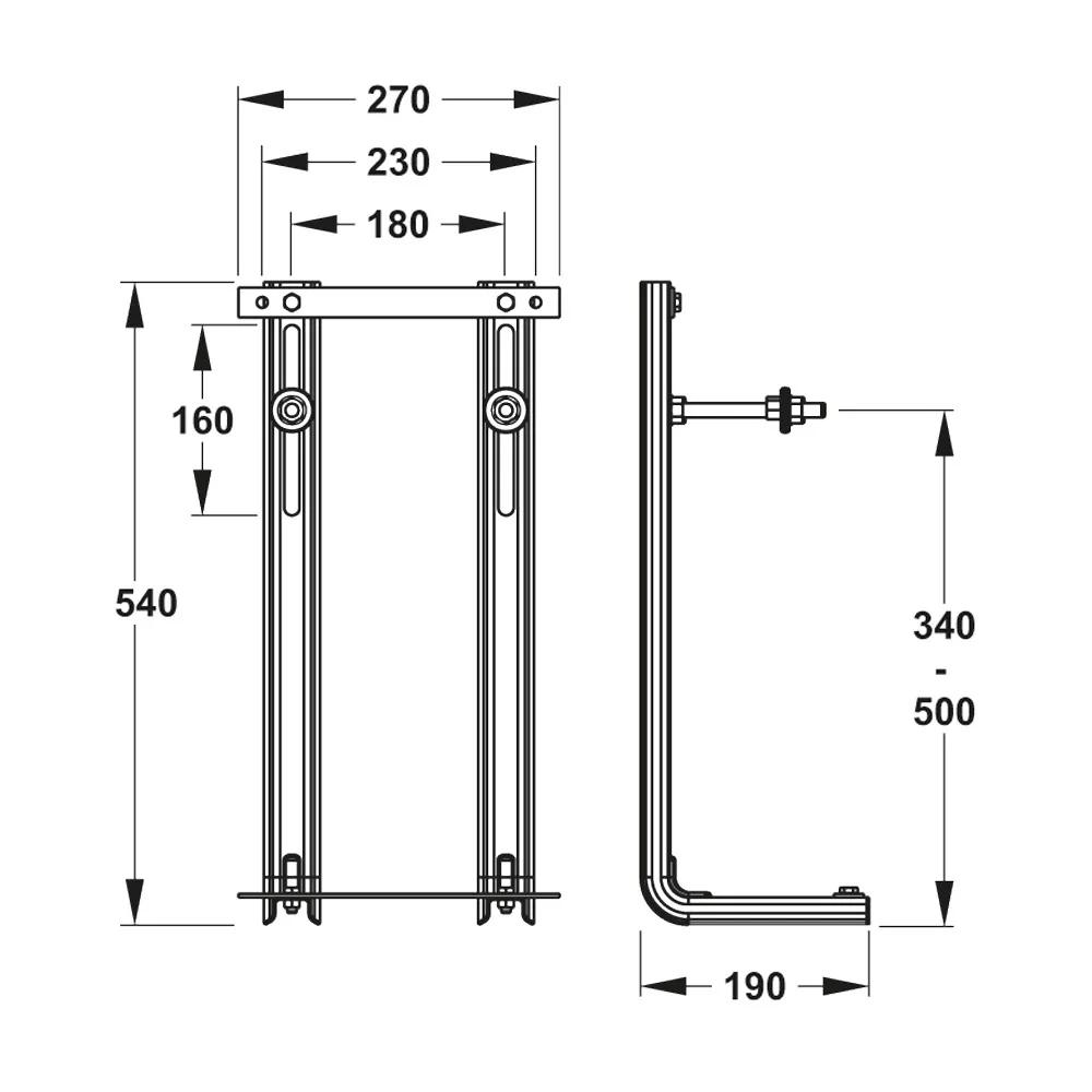 MEPA WC-Tragegerüst 40 V Bild 2