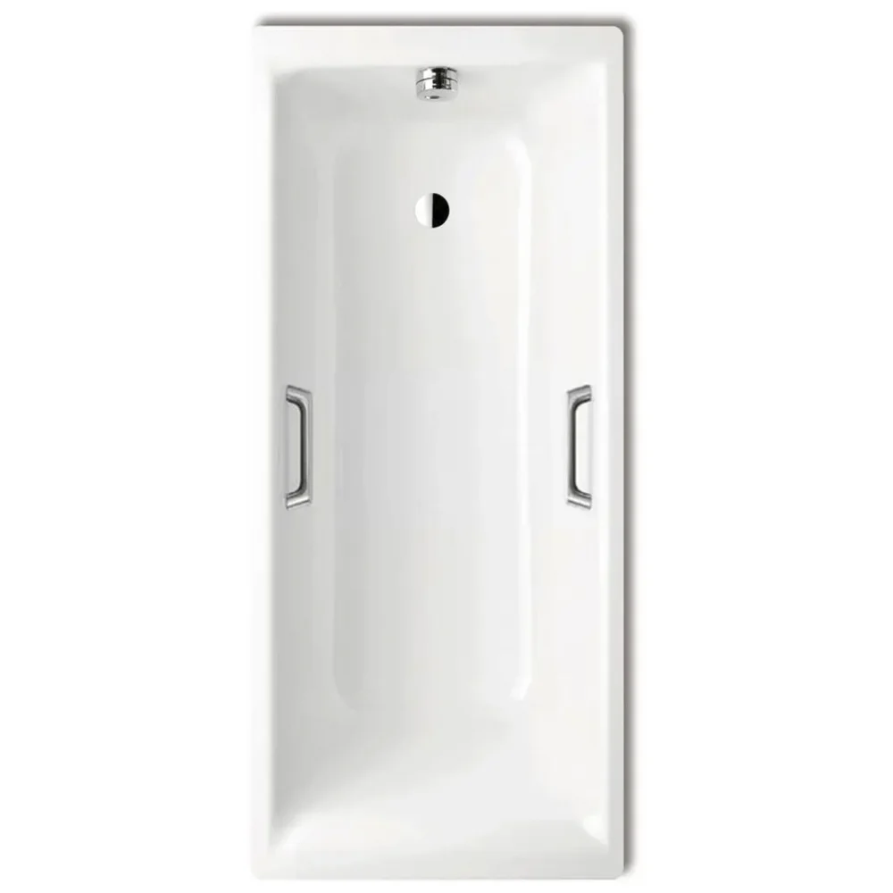 Kaldewei Puro Star 693 Badewanne 170 x 80 cm mit Griffbohrung und versenkbarem Brauseschlauch