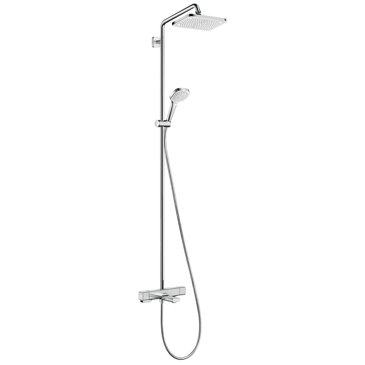 hansgrohe Croma E Showerpipe 280 1jet mit Wannenthermostat hansgrohe Croma E Showerpipe 280 1jet mit Wannenthermostat