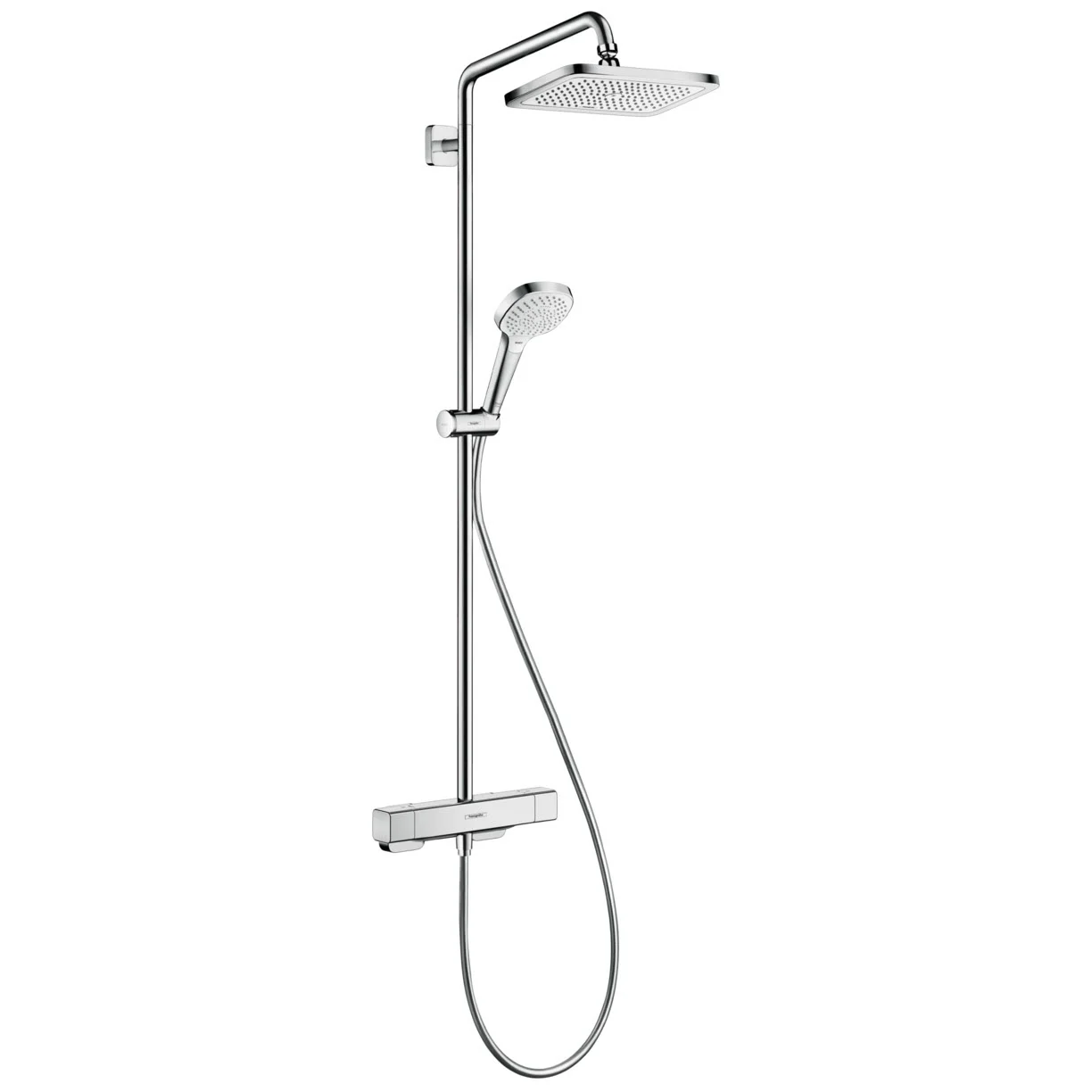 hansgrohe Croma E Showerpipe 280 1jet P mit Thermostat, EcoSmart