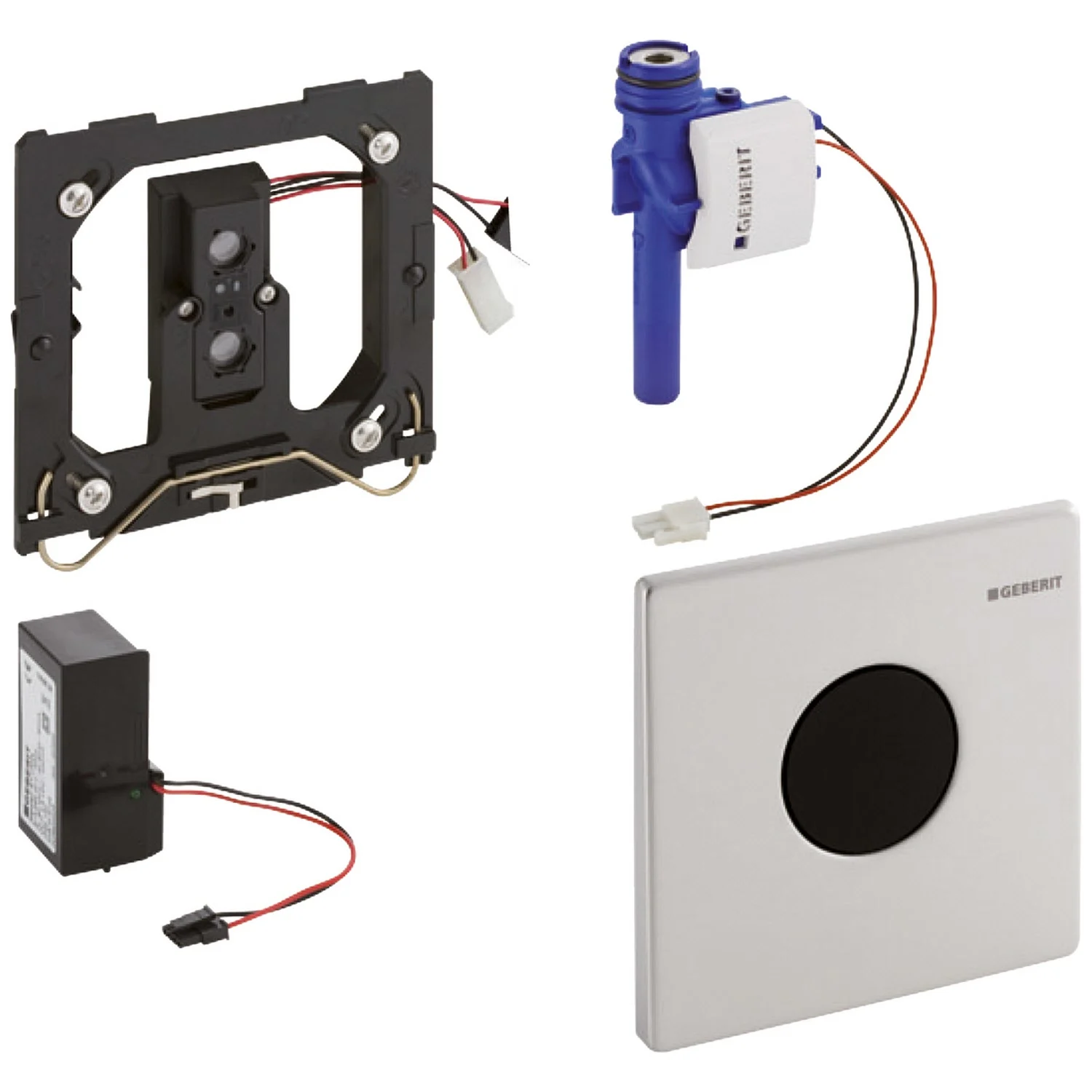 Geberit Mambo Urinalsteuerung berührungslos, Infrarot, Netzbetrieb, Betätigung aus Edelstahl