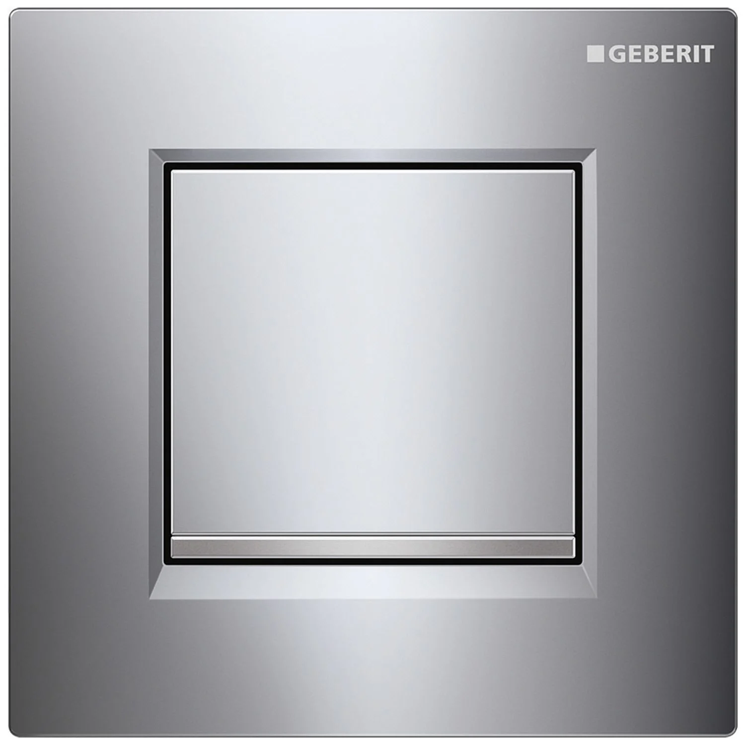 Geberit Urinalsteuerung mit pneumatischer Spülauslösung, Typ 20 square Betätigungsplatte