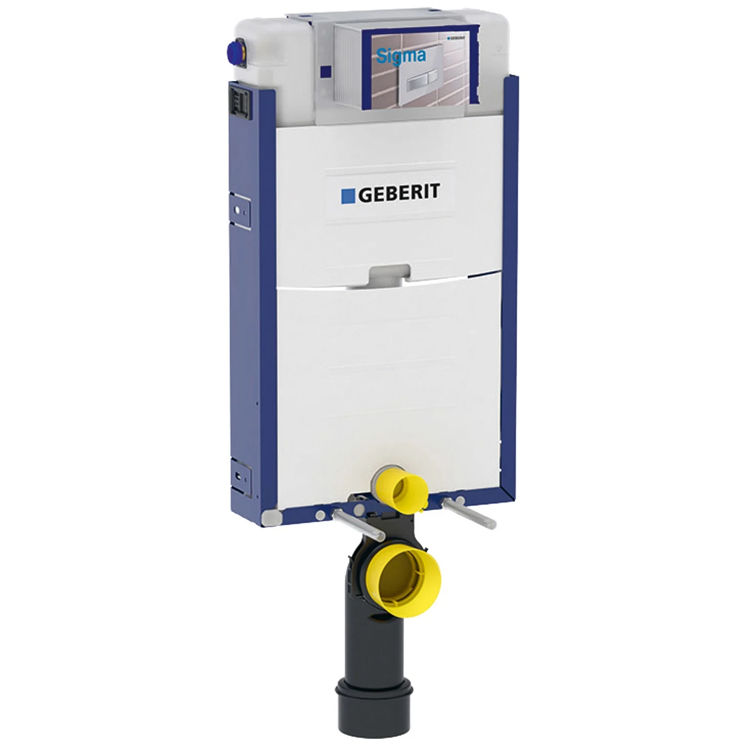 Geberit Kombifix Element für Wand-WC, 108 cm, mit Omega UP-Spülkasten 12 cm für Betätigung von vorne