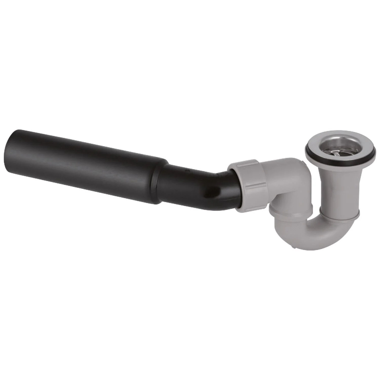 Geberit Duschwannenablauf D52, ohne Ablaufdeckel mit Anschlussbogen