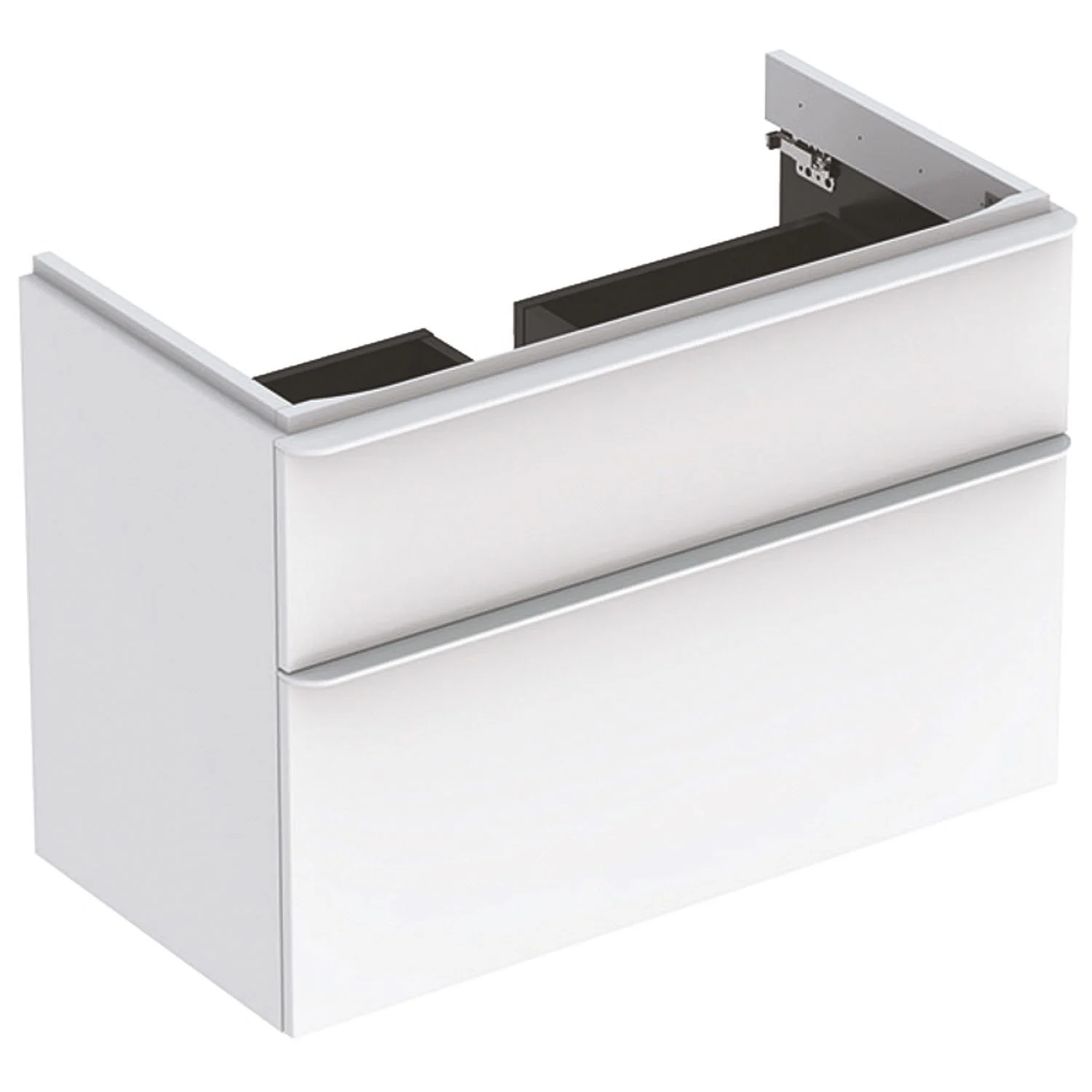 Geberit Smyle Square Waschtischunterschrank 88,4 cm, zwei Schubladen
