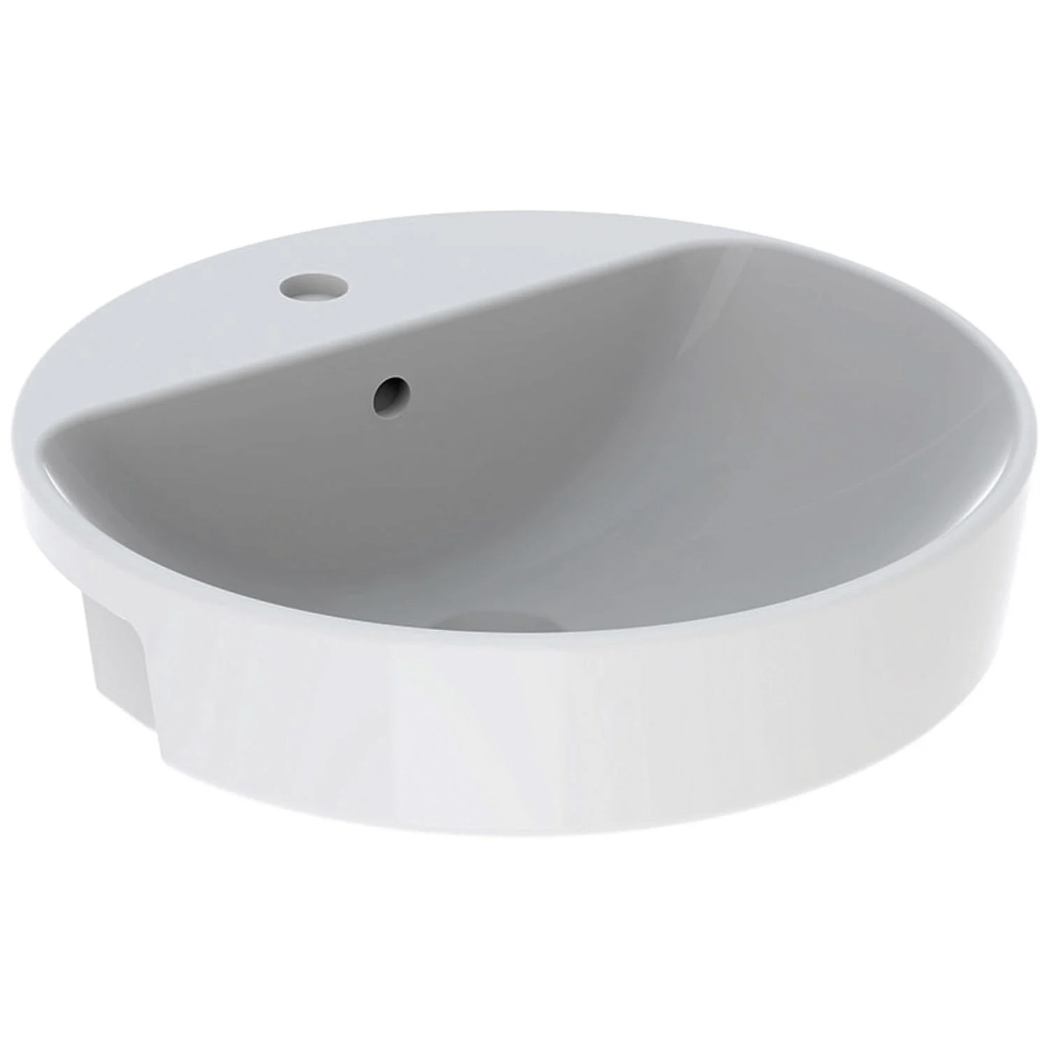 Geberit VariForm Halbeinbauwaschtisch, rund