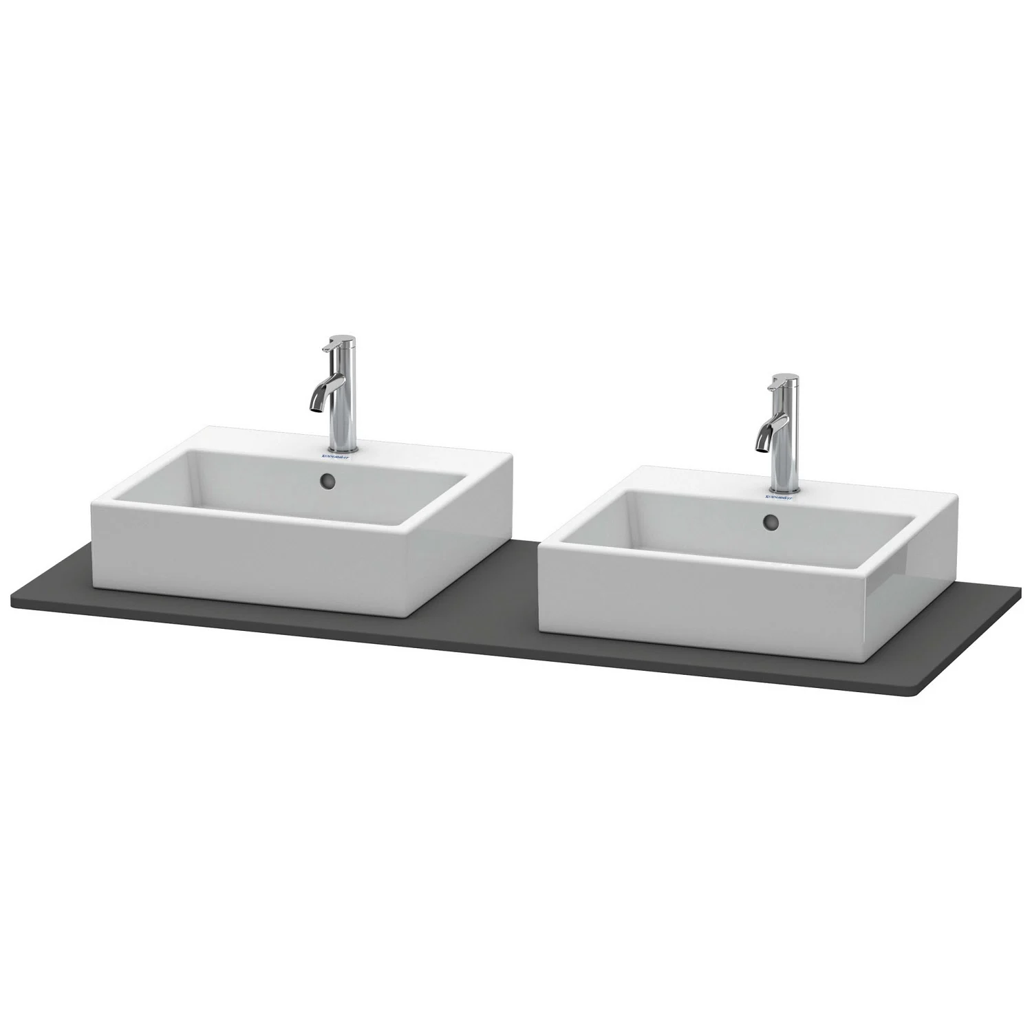 Duravit XSquare Konsole 140 cm, mit zwei Ausschnitten
