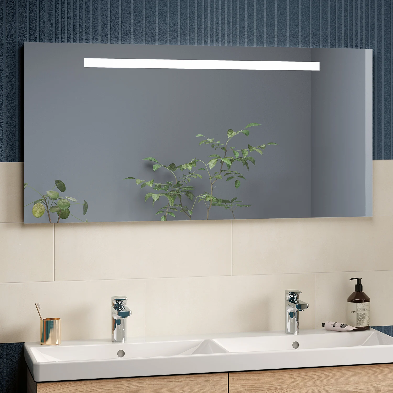 Villeroy & Boch More To See One LED Badspiegel 140 x 60 cm mit stilvoller Beleuchtung