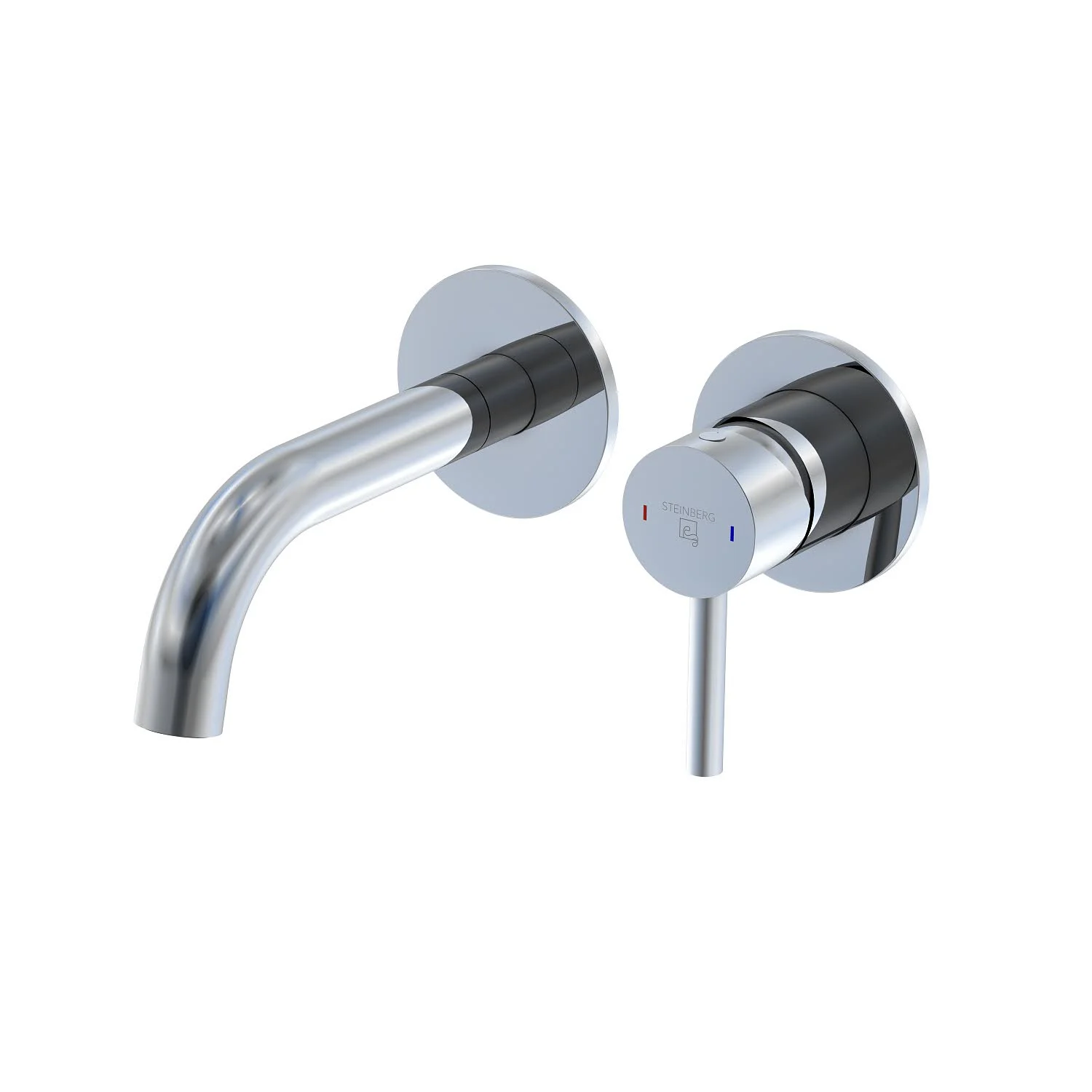 Steinberg Serie 100 Waschtisch-Einhebelmischer-Wandbatterie