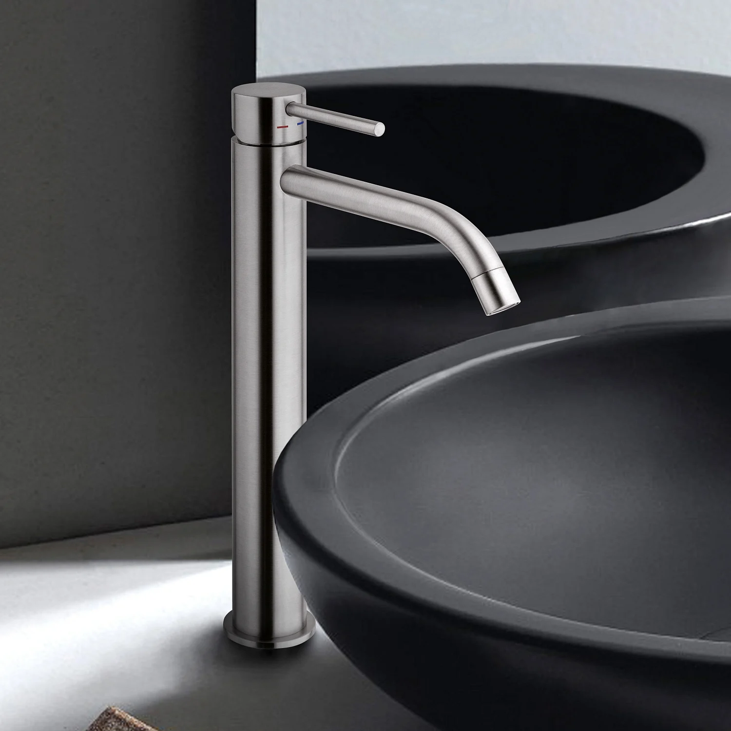 Kronenbach Lima 2.0 Steel Waschtisch-Einhebelmischer XXL für Schalenbecken Kronenbach Lima 2.0 Steel Waschtisch-Einhebelmischer XXL für Schalenbecken