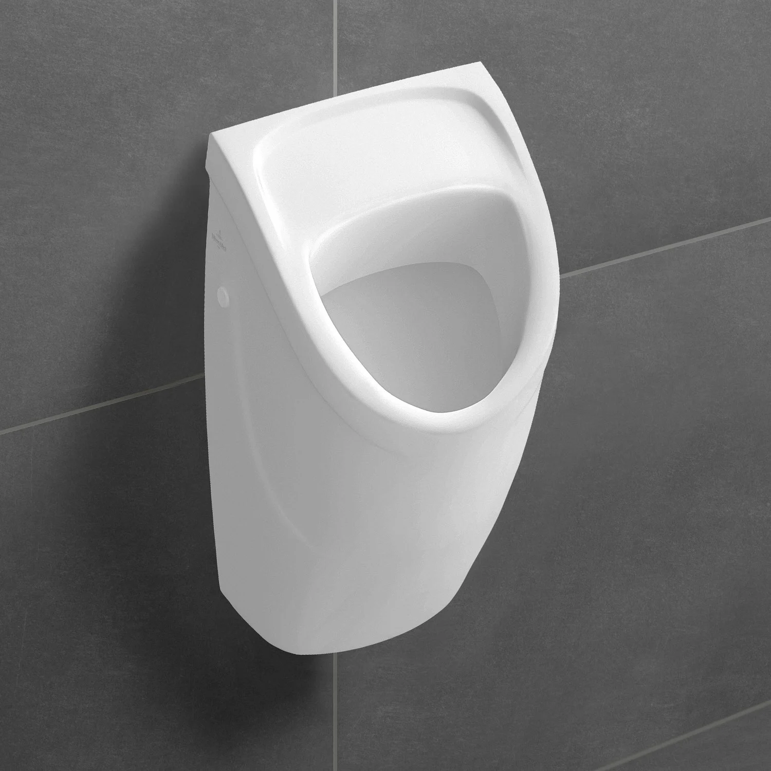 Villeroy & Boch O.novo Absaug-Urinal Compact, ohne Deckel, Zulauf verdeckt