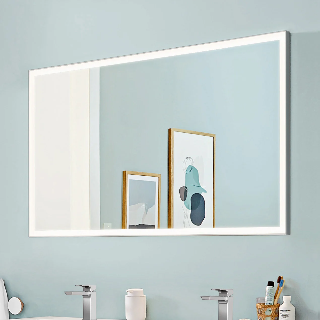 Villeroy & Boch Subway 3.0 Badspiegel mit Beleuchtung und Sensordimmer in 120 x 75 cm