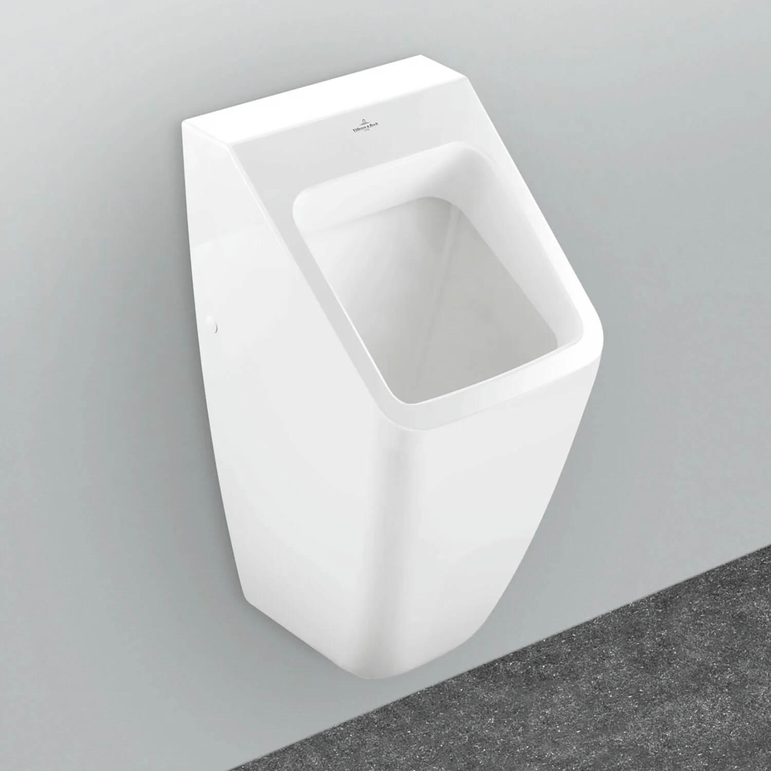 Villeroy & Boch Architectura Absaug-Urinal, mit Zielobjekt, Zulauf verdeckt